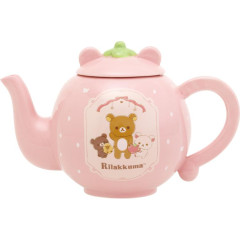 Japan San-X Porcelain Teapot - Rilakkuma / Wonderful House Strawberry Pink