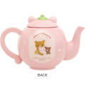 Japan San-X Porcelain Teapot - Rilakkuma / Wonderful House Strawberry Pink - 2