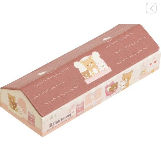 Japan San-X Glasses Case - Rilakkuma / Wonderful House - 1