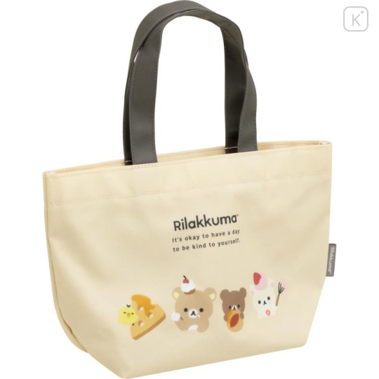 Japan San-X Lunch Tote Bag - Rilakkuma / Basic Rilakkuma Favorite Things Beige - 1