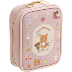 Japan San-X Stand Pouch - Rilakkuma / Wonderful House Pink