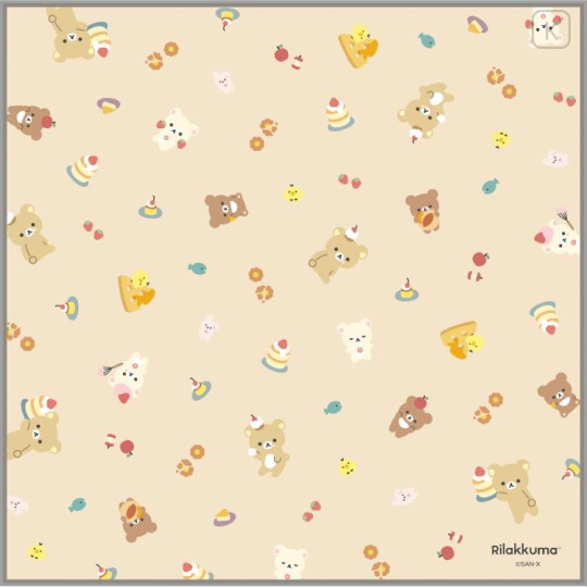 Japan San-X Bento Lunch Cloth - Rilakkuma / Basic Rilakkuma Favorite Things - 1