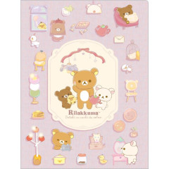 Japan San-X 10 Pockets A4 Clear Holder - Rilakkuma / Wonderful House Purple