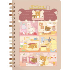 Japan San-X B6SP Notebook - Rilakkuma / Wonderful House Brown