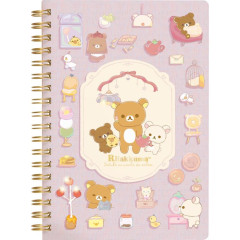 Japan San-X B6SP Notebook - Rilakkuma / Wonderful House Purple