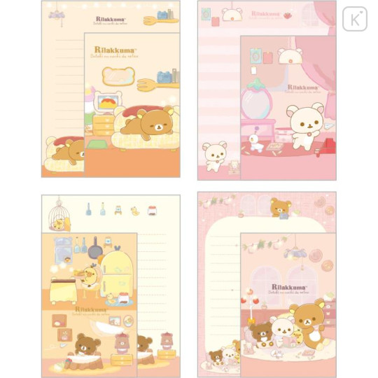 Japan San-X Letter Writing Set - Rilakkuma : Wonderful House Friends - 2