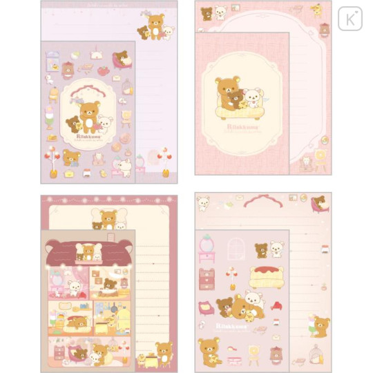 Japan San-X Letter Writing Set - Rilakkuma / Wonderful House - 2