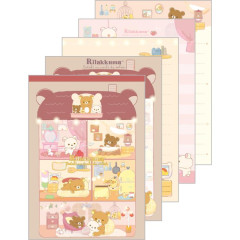 Japan San-X A6 Notepad - Rilakkuma / Wonderful House Brown