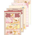 Japan San-X A6 Notepad - Rilakkuma / Wonderful House Brown - 1