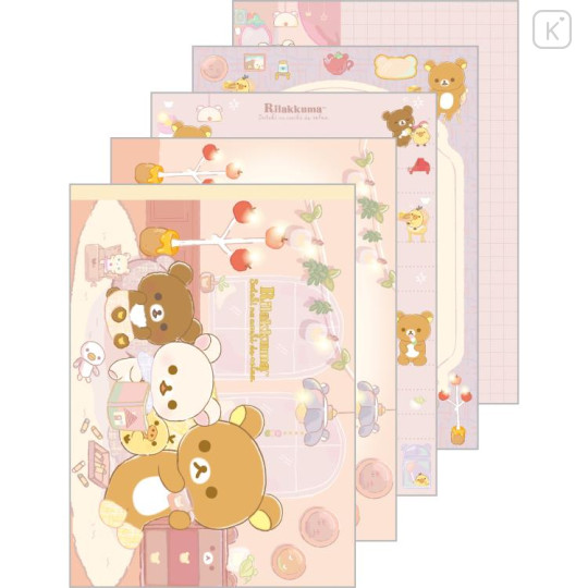 Japan San-X A6 Notepad - Rilakkuma / Wonderful House - 1