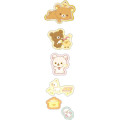 Japan San-X Sticker Sheet - Rilakkuma / Wonderful House Brown - 2