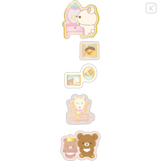 Japan San-X Sticker Sheet - Rilakkuma / Wonderful House Purple - 2