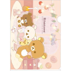 Japan San-X A4 Clear Holder - Rilakkuma / Wonderful House