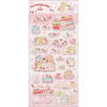 Japan San-X Bubble Sticker - Sumikko Gurashi / Sakuma Strawberry Milk Candy Pink - 1