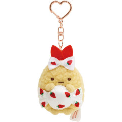 Japan San-X Hanging Plush - Sumikko Gurashi / Sakuma Strawberry Milk Candy Fried Shrimp Tail Ebifurai no Shippo