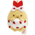 Japan San-X Hanging Plush - Sumikko Gurashi / Sakuma Strawberry Milk Candy Fried Shrimp Tail Ebifurai no Shippo - 2