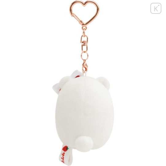 Japan San-X Hanging Plush - Sumikko Gurashi / Sakuma Strawberry Milk Candy Shirokuma - 3