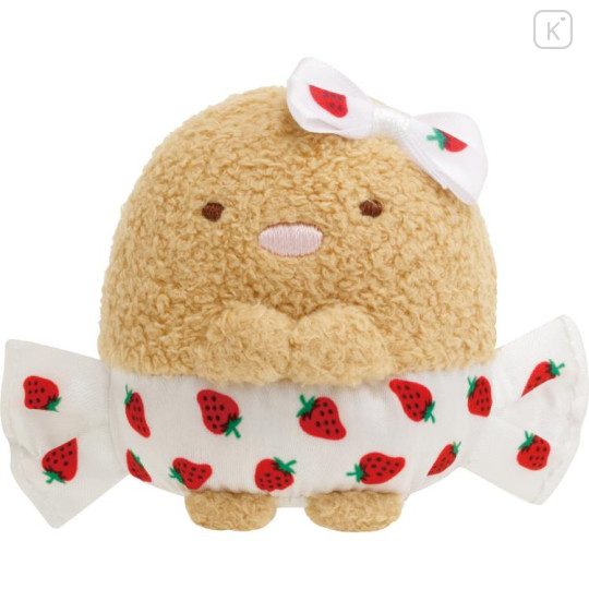 Japan San-X Tenori Plush (SS) - Sumikko Gurashi : Sakuma Strawberry Milk Candy Tonkatsu Fried Pork - 1
