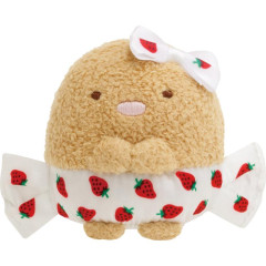 Japan San-X Tenori Plush (SS) - Sumikko Gurashi : Sakuma Strawberry Milk Candy Tonkatsu Fried Pork