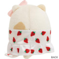 Japan San-X Tenori Plush (SS) - Sumikko Gurashi : Sakuma Strawberry Milk Candy Neko - 2
