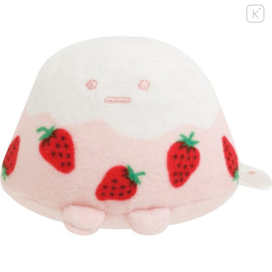 Japan San-X Tenori Plush (SS) - Sumikko Gurashi : Sakuma Strawberry Milk Candy Yama Pink - 1