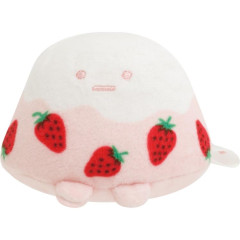 Japan San-X Tenori Plush (SS) - Sumikko Gurashi : Sakuma Strawberry Milk Candy Yama Pink