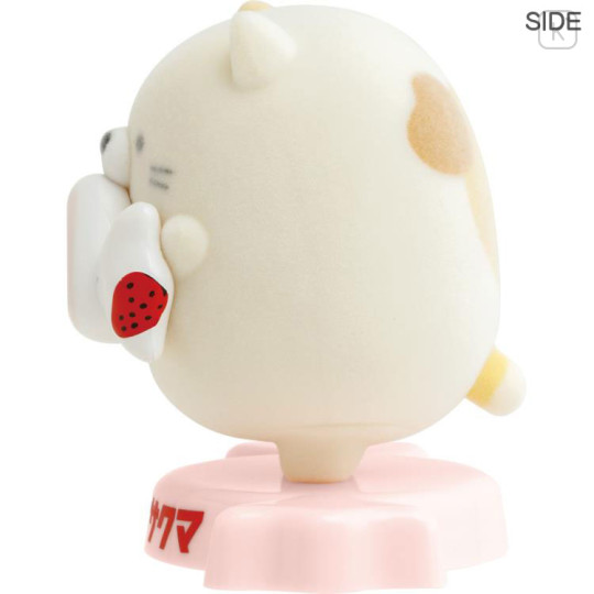 Japan San-X Flocked Figure - Sumikko Gurashi / Sakuma Strawberry Milk Candy Neko - 2