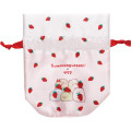 Japan San-X Drawstring Bag - Sumikko Gurashi / Sakuma Strawberry Milk Candy - 2