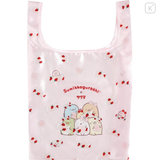 Japan San-X Eco Shopping Bag - Sumikko Gurashi / Sakuma Strawberry Milk Candy - 2