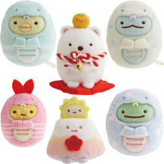 Japan San-X Tenori Plush (SS) Set - Sumikko Gurashi : New Year's Zodiac Year of the Snake