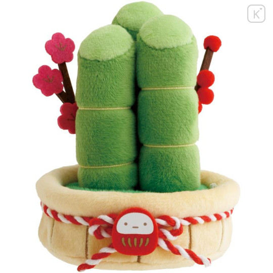 Japan San-X Tenori Plush (SS) Set - Sumikko Gurashi : New Year Kadomatsu Zasso - 3