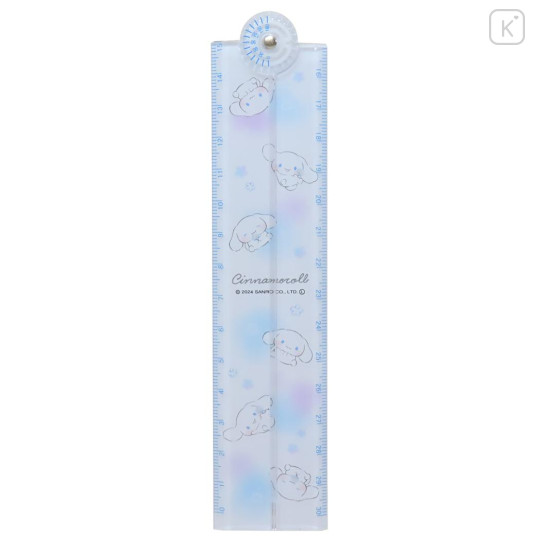 Japan Sanrio 30cm Folding Ruler - Cinnamoroll / Happy - 1