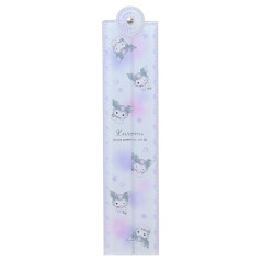 Japan Sanrio 30cm Folding Ruler - Kuromi / Happy