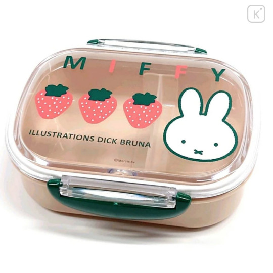 Japan Miffy Bento Lunch Box 360ml - Miffy : Strawberry - 1