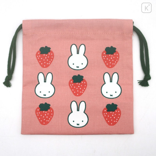 Japan Miffy Drawstring Bag - Strawberry Pink - 2