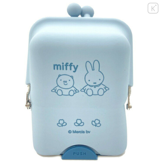 Japan Miffy Airpita Mini Pouch - Miffy / Blue - 1