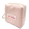 Japan Miffy Mini Pouch - Gingham Pink Cherry - 2