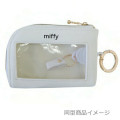 Japan Miffy Key Pouch with Reel - Black Face - 2