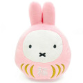 Japan Miffy Daruma Nyanko Plush Toy - Lucky Sakura Pink - 1