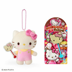 Japan Sanrio Original × Fujiya Chocolate Bar & Mascot Holder - Hello Kitty