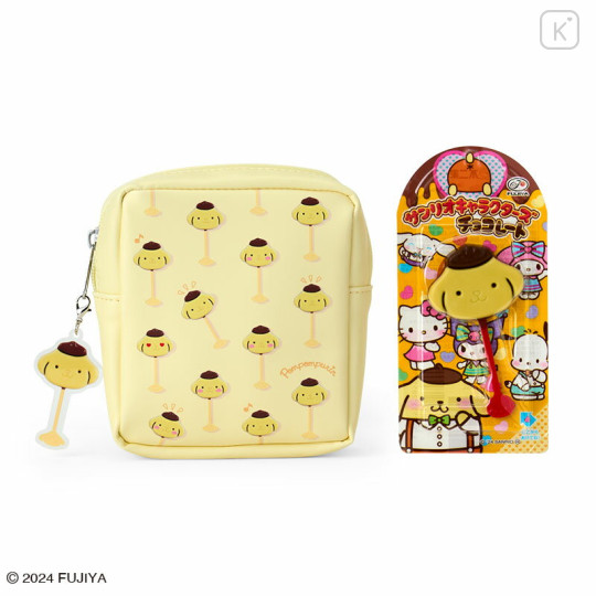 Japan Sanrio Original × Fujiya Chocolate Bar & Pouch - Pompompurin - 1