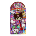 Japan Sanrio Original × Fujiya Chocolate Bar & Pouch - Kuromi - 4