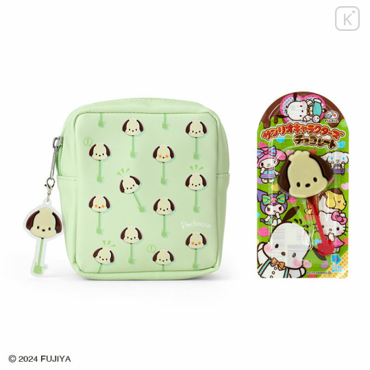 Japan Sanrio Original × Fujiya Chocolate Bar & Pouch - Pochacco - 1