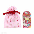 Japan Sanrio Original × Fujiya Chocolate Bar & Drawstring Pouch - Hello Kitty - 1