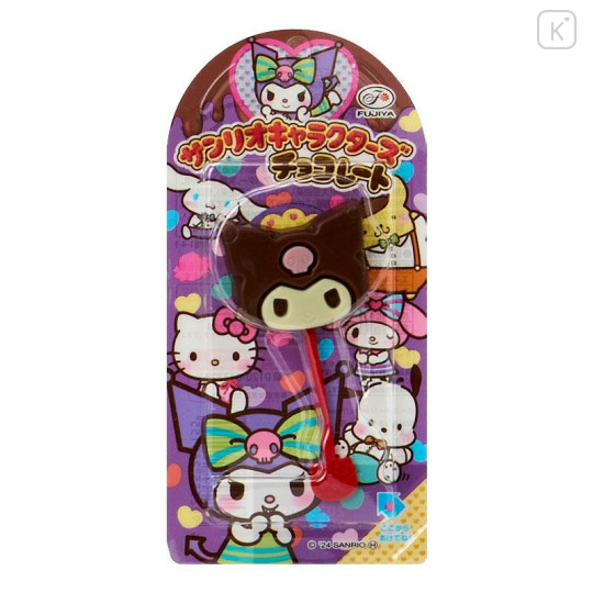 Japan Sanrio Original × Fujiya Chocolate Bar & Handbag - Kuromi - 4