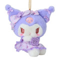 Japan Sanrio Original Mascot Holder - Kuromi / Dolly Rose - 2