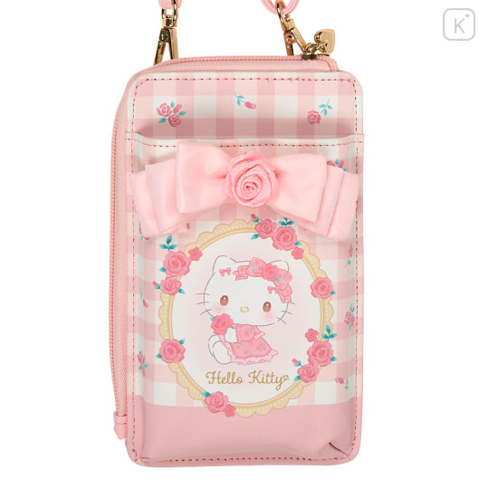 Japan Sanrio Original Smartphone Shoulder Bag - Hello Kitty / Dolly Rose - 2