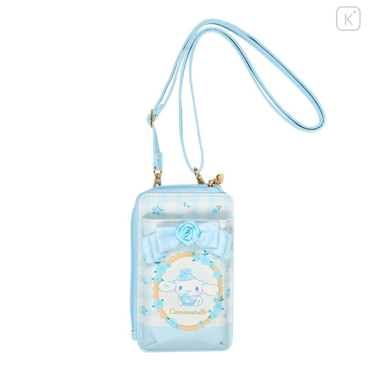 Japan Sanrio Original Smartphone Shoulder Bag - Cinnamoroll / Dolly Rose - 1