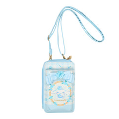 Japan Sanrio Original Smartphone Shoulder Bag - Cinnamoroll / Dolly Rose