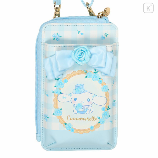 Japan Sanrio Original Smartphone Shoulder Bag - Cinnamoroll / Dolly Rose - 2